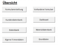 Angebots- und Rechnungsformular mit Dashboard