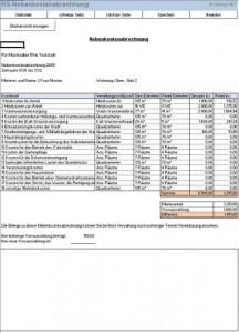 Excel-Vorlage / Tool für Nebenkostenabrechnung einer Immobilie
