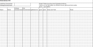 Fahrtenbuch